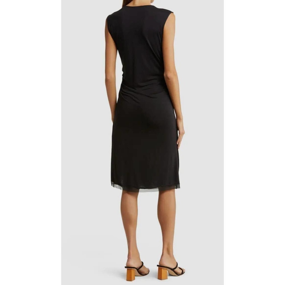 NWT Kobi Halperin Saylor Black Sheath Dress Sleeveless Sz XS - Picture 3 of 5